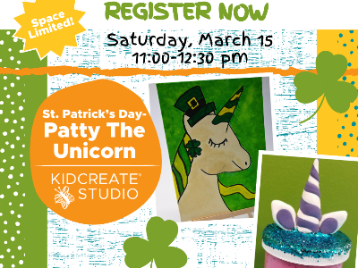 Woburn: St. Patrick's Day - Patty the Unicorn